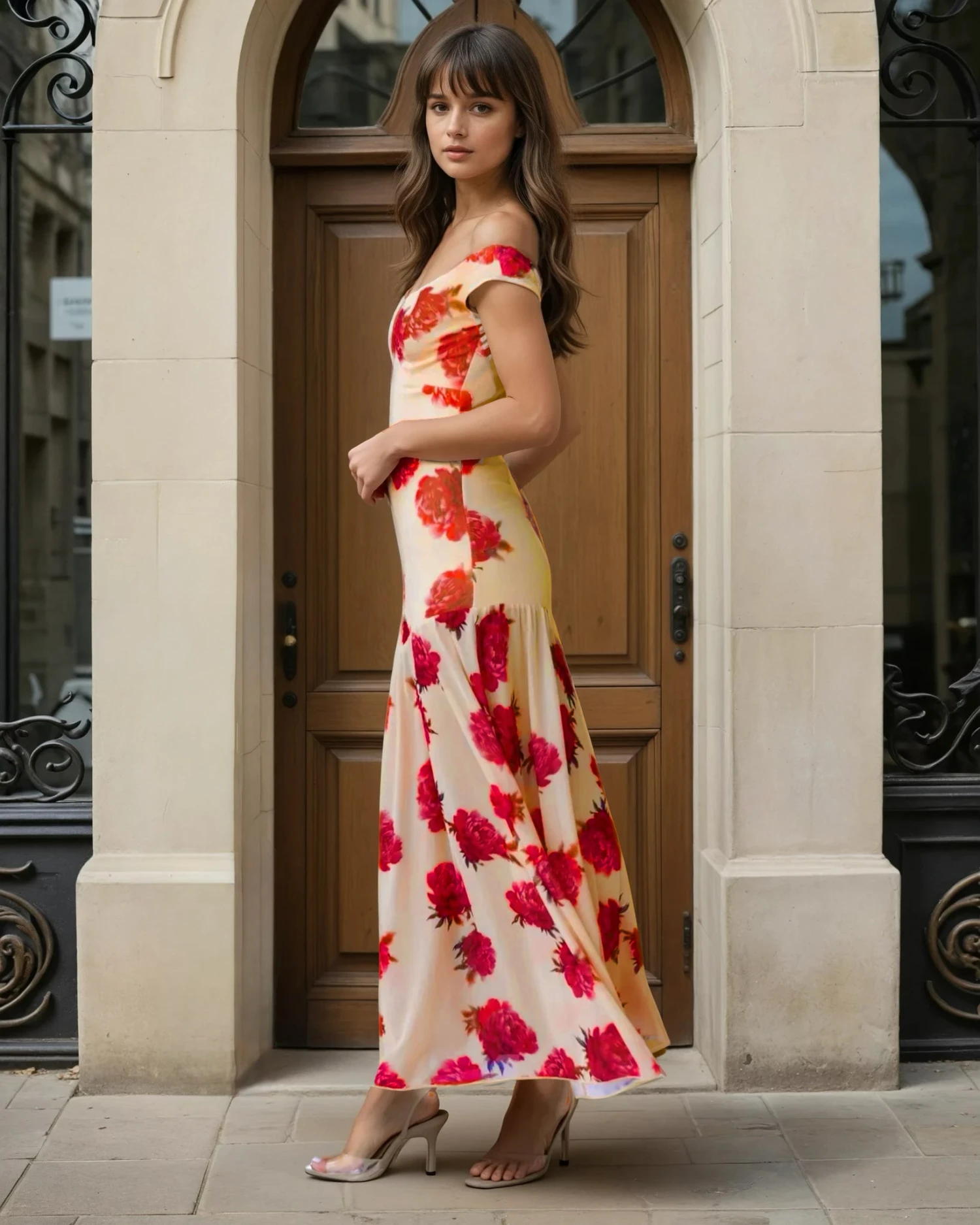 Annalise Floral Maxi Dress - Red 4 Annalise Floral Maxi Dress - Red - Image 2