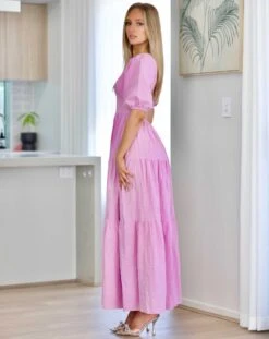 Asha Maxi Dress - Lavender -Curvy Charm Store asha.lavender3