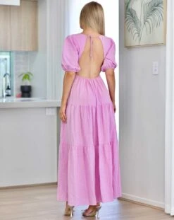 Asha Maxi Dress - Lavender -Curvy Charm Store asha.lavender4