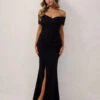 Briana Maxi Dress- Black -Curvy Charm Store briana.black .1