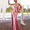 Annabeth Strapless Satin Gown - Rose 2 Annabeth Strapless Satin Gown - Rose -Curvy Charm Store cds487 rose 923f9c45 8dfa 4899 a594 95b81425ff74