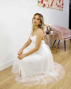 Charlotte Midi Dress - White -Curvy Charm Store charlotte midi squatting 1 white