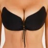 Freebra Drawstring - Black -Curvy Charm Store freebra worn black