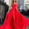 Zahara Satin Gown - Red -Curvy Charm Store fullsizeoutput 1d1