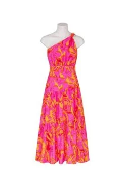 Siena Floral Maxi Dress - Hot Print -Curvy Charm Store image055