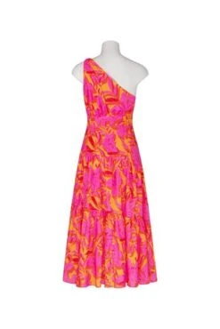 Siena Floral Maxi Dress - Hot Print -Curvy Charm Store image056