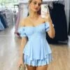 Masie Playsuit - Light Blue -Curvy Charm Store image 2a83db25 b09b 4c57 9629 4a4f1caea914