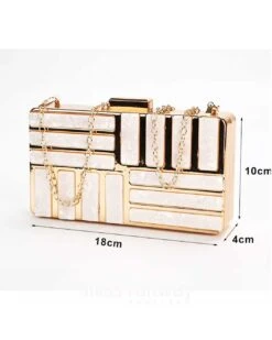 Taylor Box Clutch - Gold -Curvy Charm Store image 49631c44 8cc0 4813 a534 0f90ae06e5b0