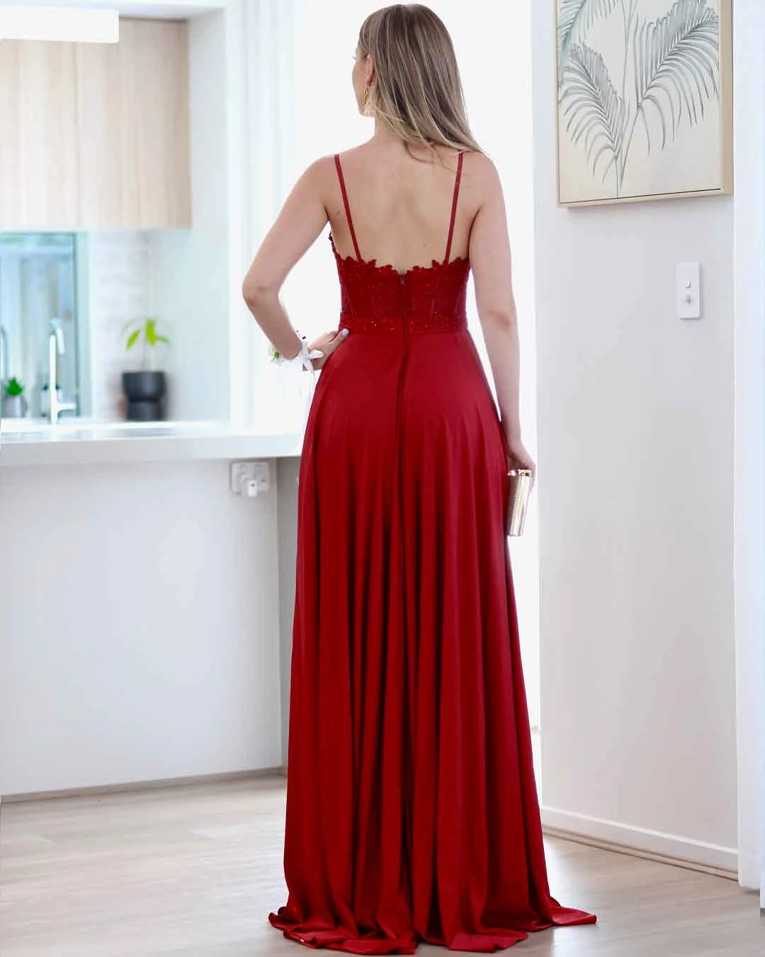 Joey Gown - Wine 7 Joey Gown - Wine - Image 5