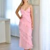 Jolene Ruffle Maxi Dress - Baby Pink 1 Jolene Ruffle Maxi Dress - Baby Pink -Curvy Charm Store jolene.pink4