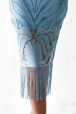 Khaleesi Lace Midi Dress - Baby Blue -Curvy Charm Store khaleesi close blue