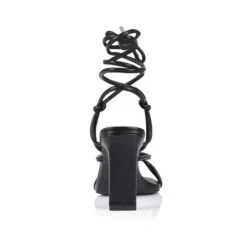 Kiara Strappy Heels - Black Smooth 8 Kiara Strappy Heels - Black Smooth -Curvy Charm Store kiara black 3