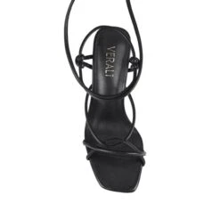 Kiara Strappy Heels - Black Smooth 9 Kiara Strappy Heels - Black Smooth -Curvy Charm Store kiara black 4