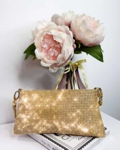 Lola Diamante Mini Bag - Gold