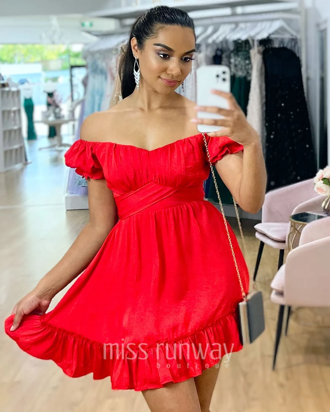 Masie Mini Dress - Red 3 Masie Mini Dress - Red