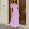 Masie Midi Dress - Lilac 1 Masie Midi Dress - Lilac -Curvy Charm Store masiemidi.lilac .front
