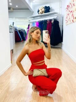 Nicole Jumpsuit - Cherry -Curvy Charm Store nicole jumpsuit squatting red 20e3ec09 32f4 423d 9e49 62214d28afd2