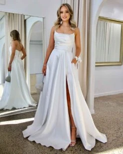 Paola Strapless Gown - Ivory