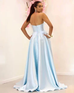 Paola Strapless Gown - Light Blue -Curvy Charm Store paola.blue .4