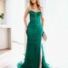 Riley Corset Lace Gown - Emerald -Curvy Charm Store riley gown front emerald
