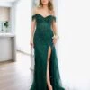 Tatiana Corset Sequin Gown - Emerald 2 Tatiana Corset Sequin Gown - Emerald -Curvy Charm Store tatiana front emerald