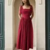 Thea Maxi Dress - Wine 2 Thea Maxi Dress - Wine -Curvy Charm Store thea.wine .front .1